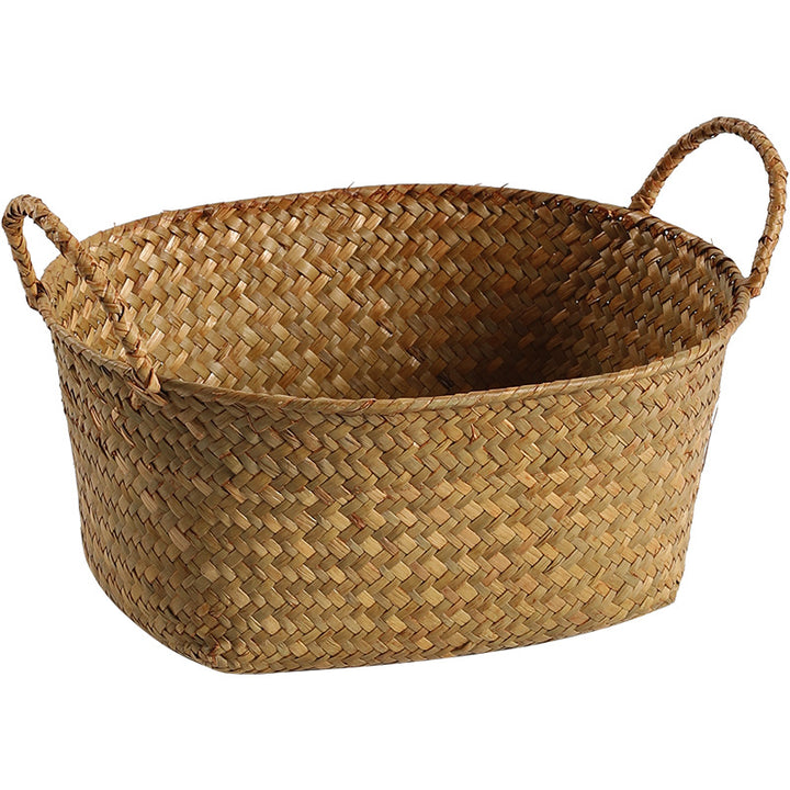 Unisex Handwoven Storage Basket with Ergonomic Handles Kalsten