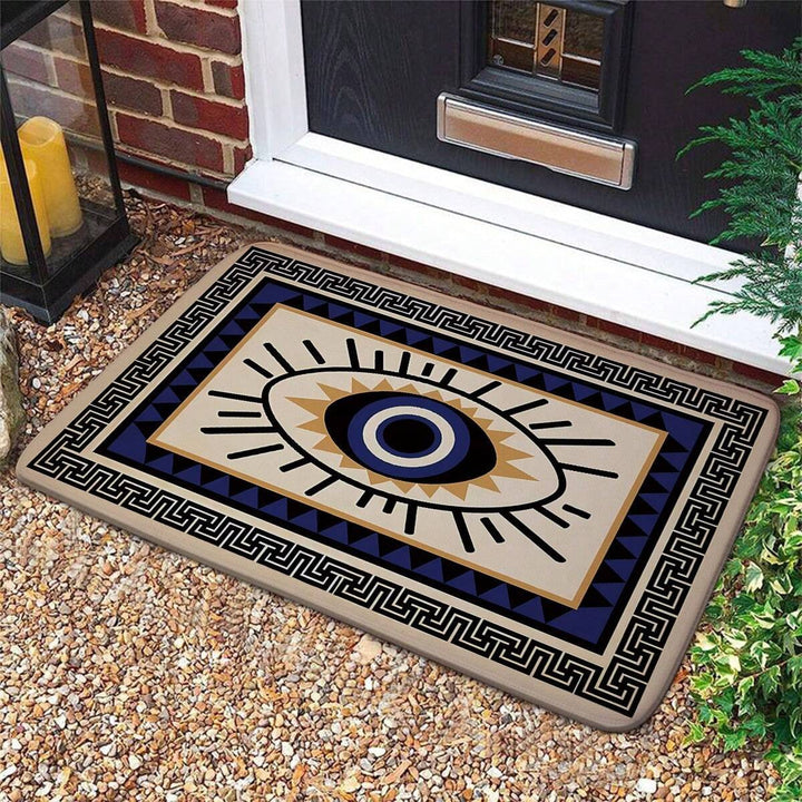 Decorative Geometric Welcome Mat Kalsten