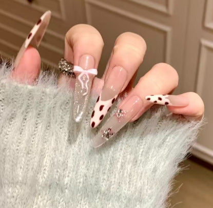 Artistic Heart Pattern Nail Art Extensions Kalsten