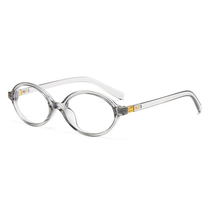 Women's fashionable oval glasses with golden accents Kalsten