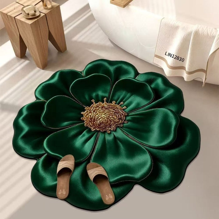 Artistic Floral Shaped Area Rug