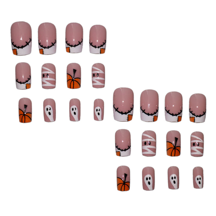 Artistic Halloween-Themed Nail Art Set