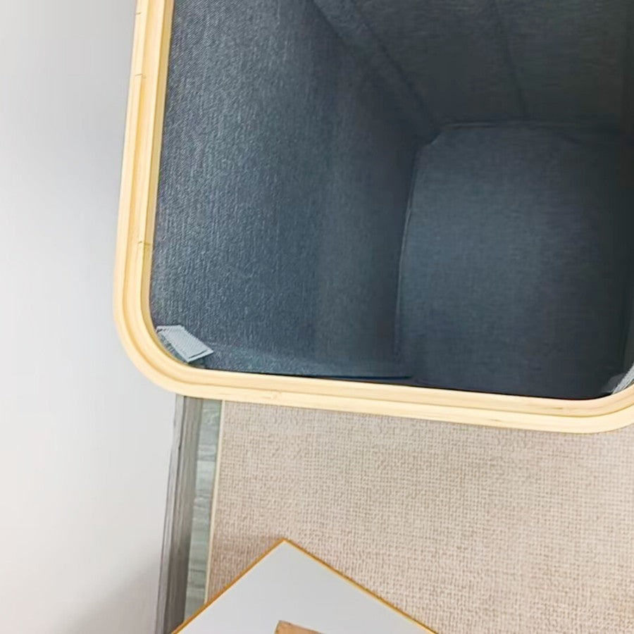 Laundry basket with removable lid and bamboo frame Kalsten
