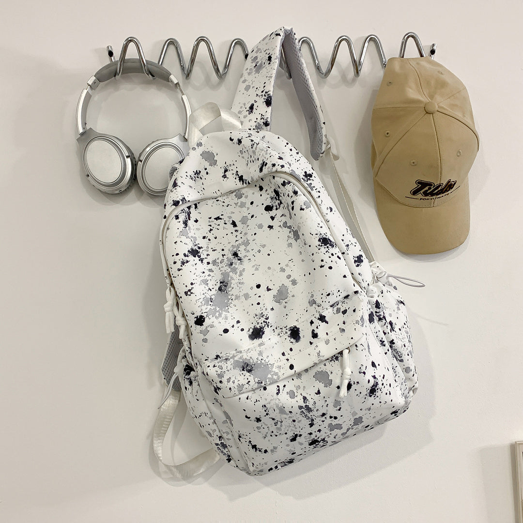 Artistic Splash-Patterned Backpack Kalsten