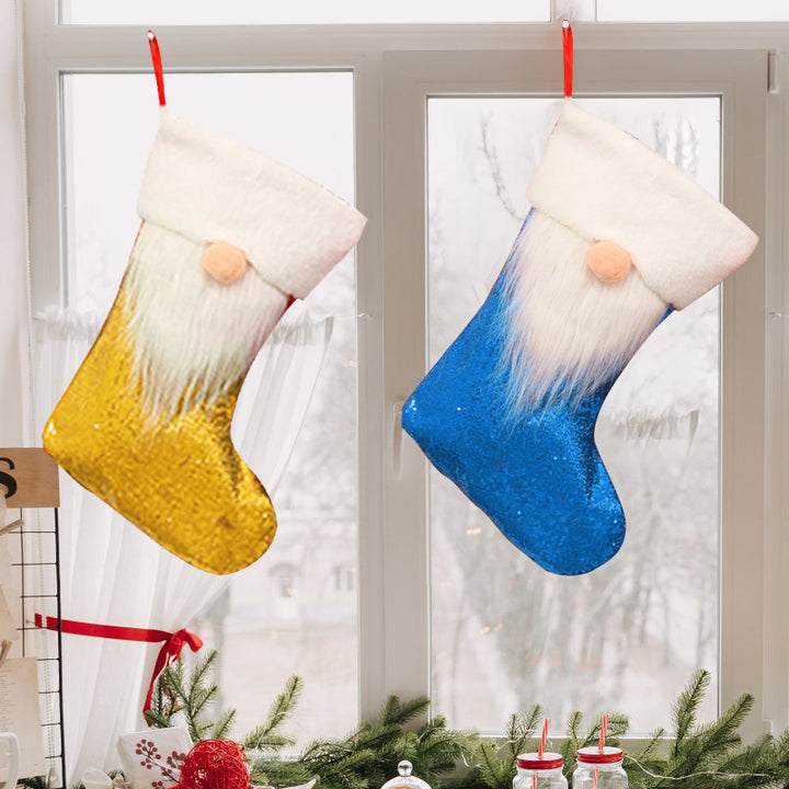 Festive Plush Christmas Stocking Set
