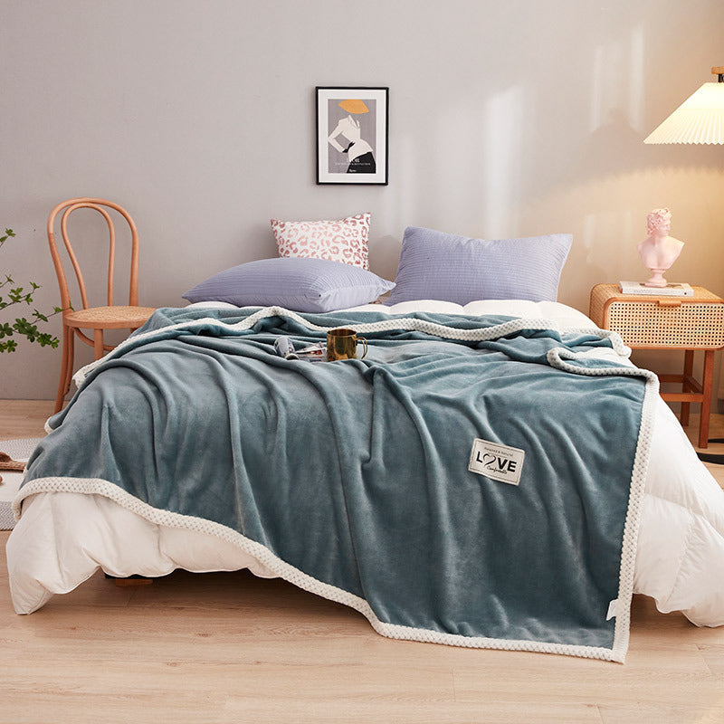 Women's Fluffy Cuddle Blanket with Playful Cloud Pattern Kalsten