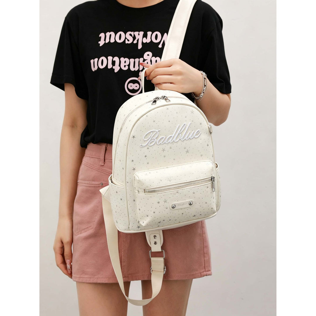 Star-Embellished Casual Backpack Kalsten