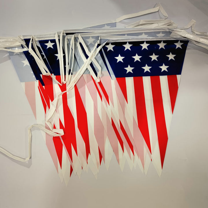 Unisex nan robust Outdoor Pennant String made of polyester with star field and pointed pendants Kalsten