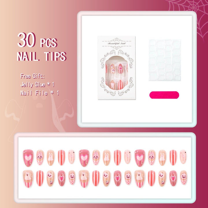 Themed Halloween Press-On Nail Art Set