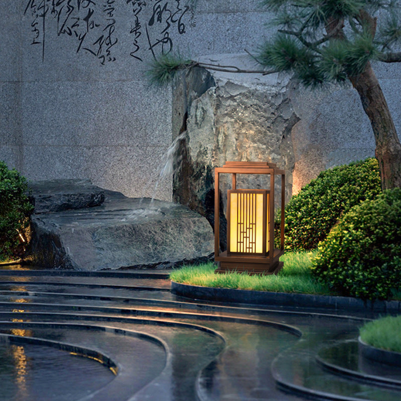 Japanese-Inspired Outdoor Lantern
