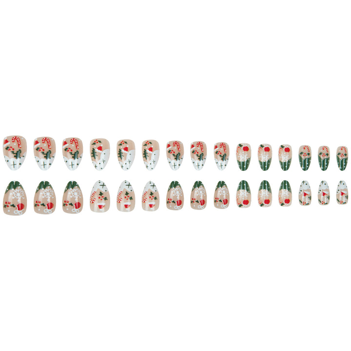 Festive Holiday-Themed Stiletto Nail Art Kalsten