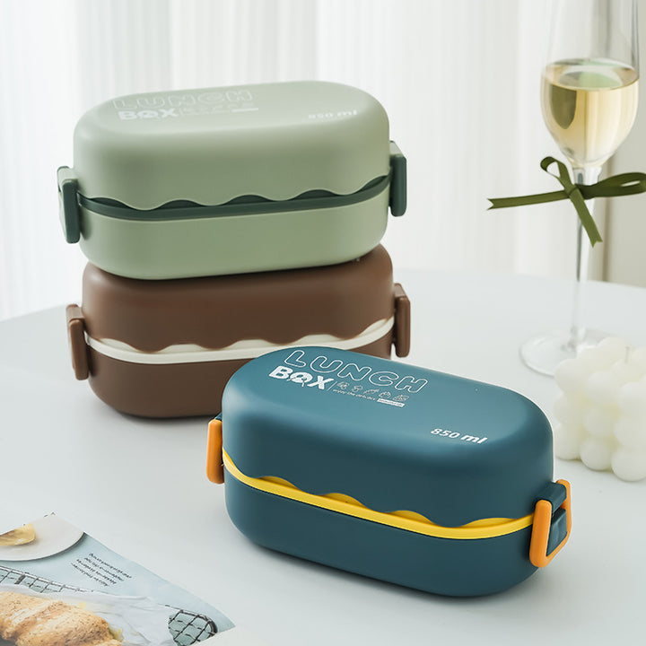 Versatile Leak-Proof Lunch Box with Secure Locking Mechanism