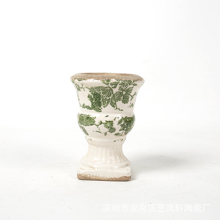 Floral Ceramic Planter Kalsten