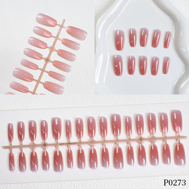 Gradient Shimmer Press-On Nail Art Kalsten