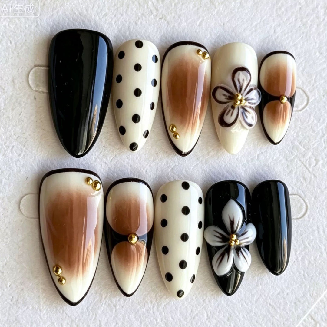 Artistic Press-On Nail Design Set