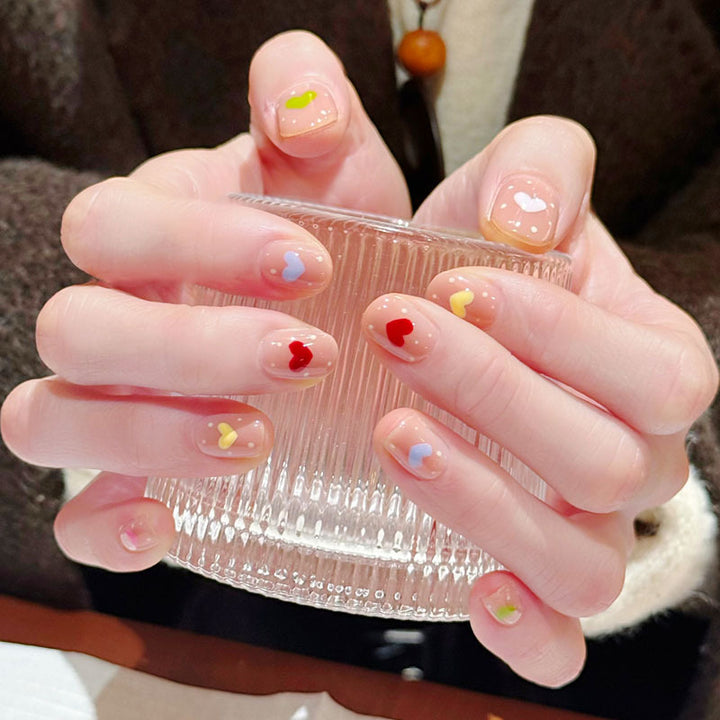 Artistic Cat-Themed Press-On Nail Art Set Kalsten