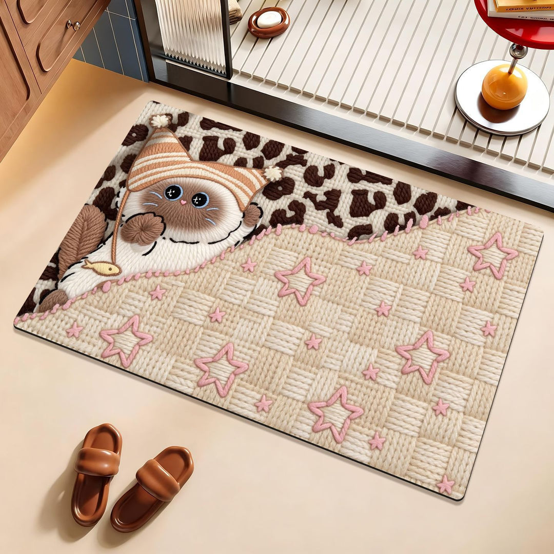 Decorative Dog Themed Area Mat for Home
