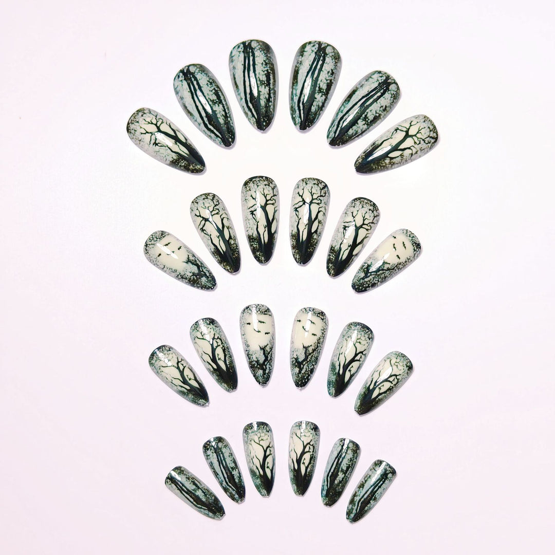 Artistic Nature-Inspired Nail Art Kalsten