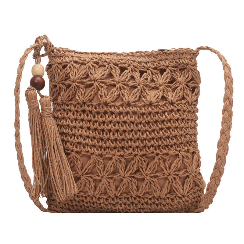Hand-knotted macrame bag with special wave pattern Kalsten