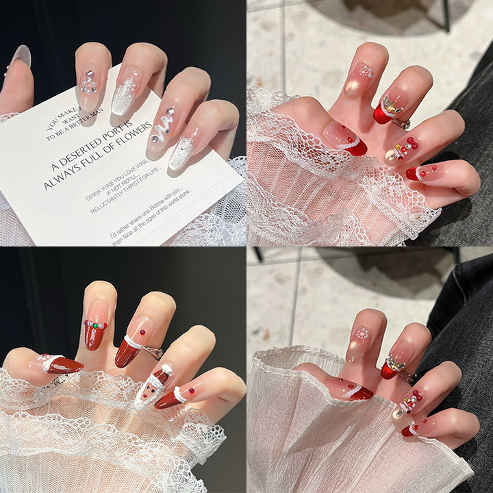 Festive Character-Themed Press-On Nail Art Kalsten