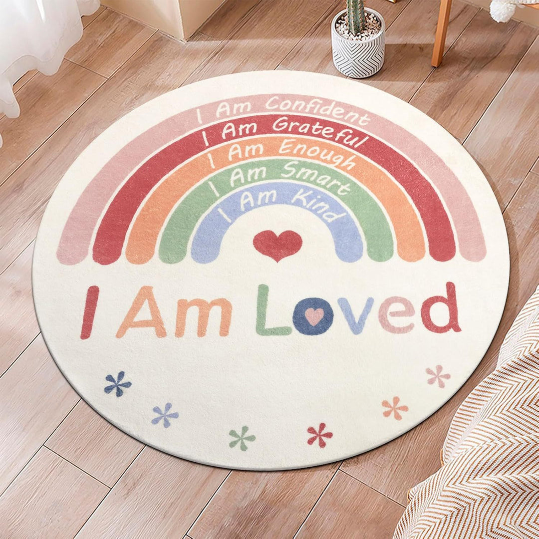 Colorful Handprint Rug