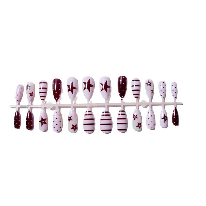 Artful Nail Set with Festive Star Design Kalsten