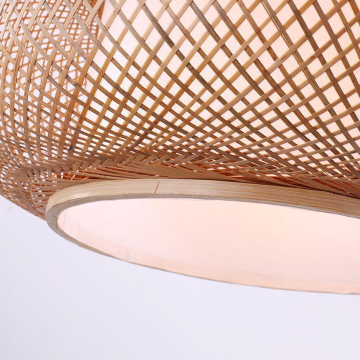 Woven Rattan Hanging Pendant Light