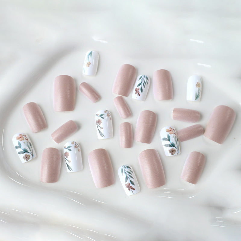 Floral Design Decorative Press-On Nail Enhancements Kalsten