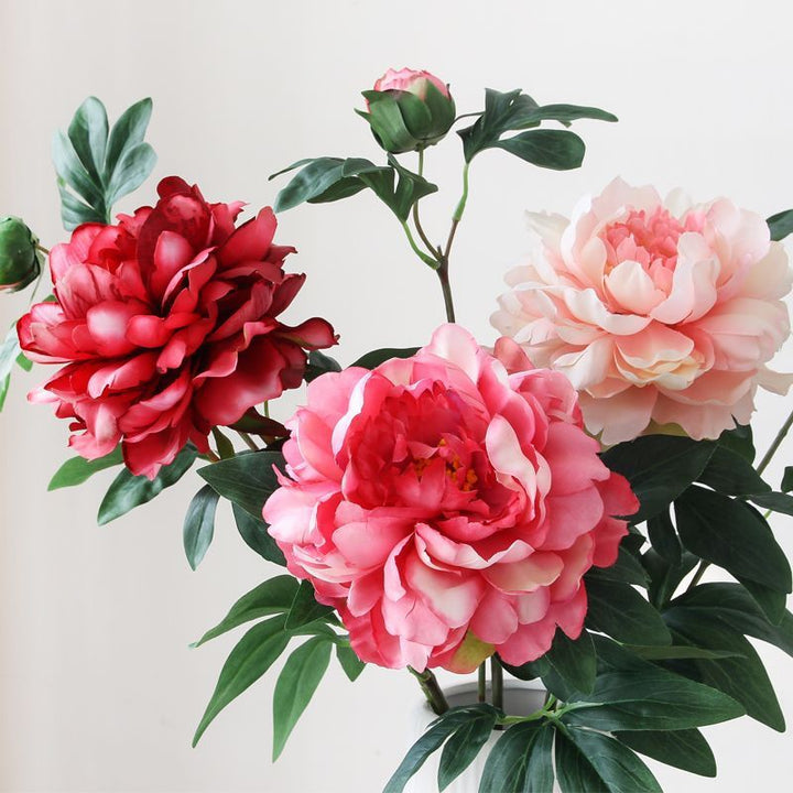 Lifelike Peony Floral Arrangement