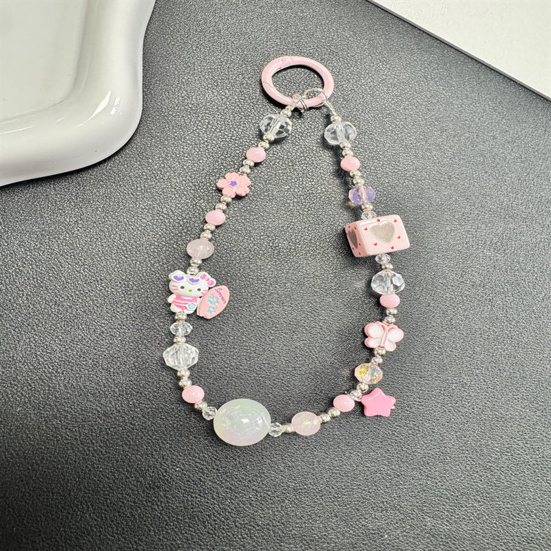Decorative Charm Beaded Phone Chain Kalsten