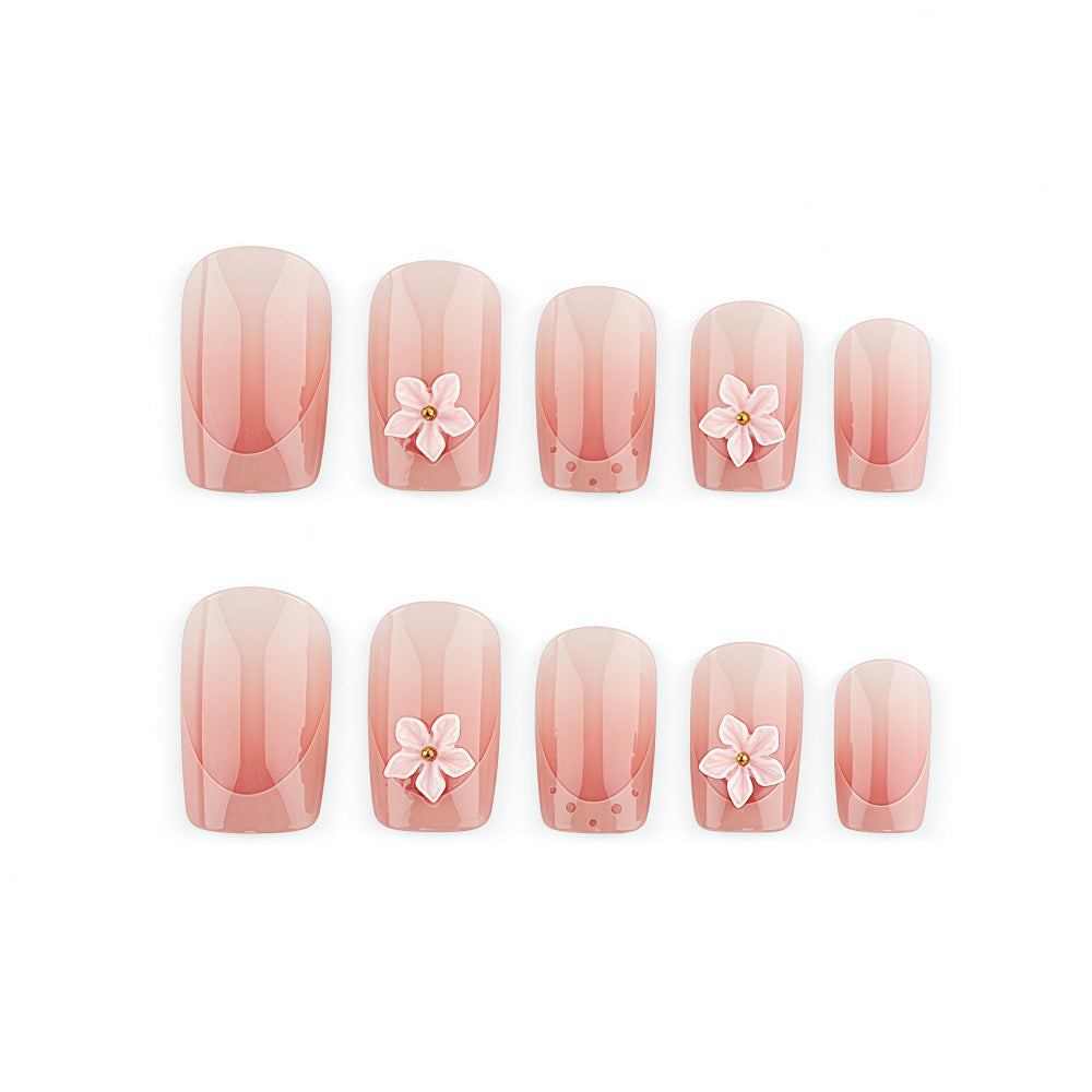Artificial nails with delicate flower design Kalsten