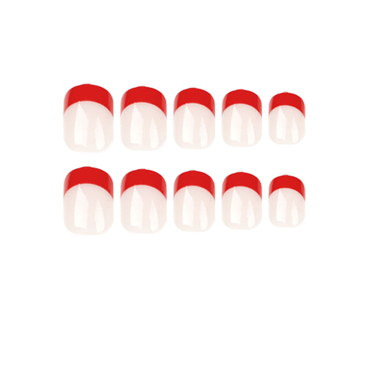 Elegant and creative nail art with French tip Kalsten