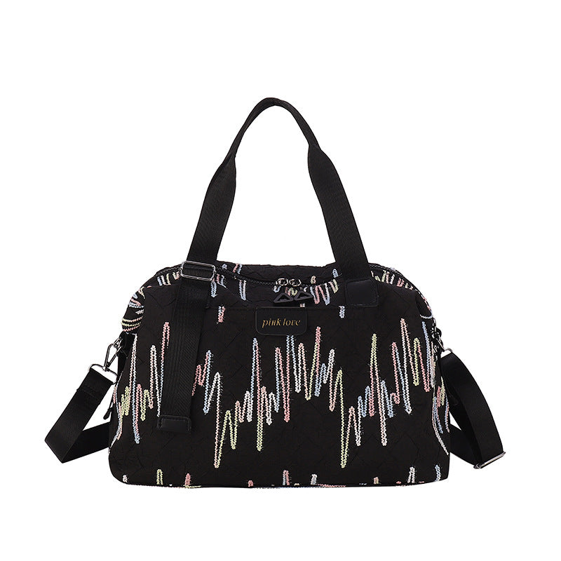 Chic Textured Travel Duffle Bag Kalsten