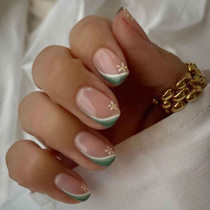 Artificial nails with floral design Kalsten
