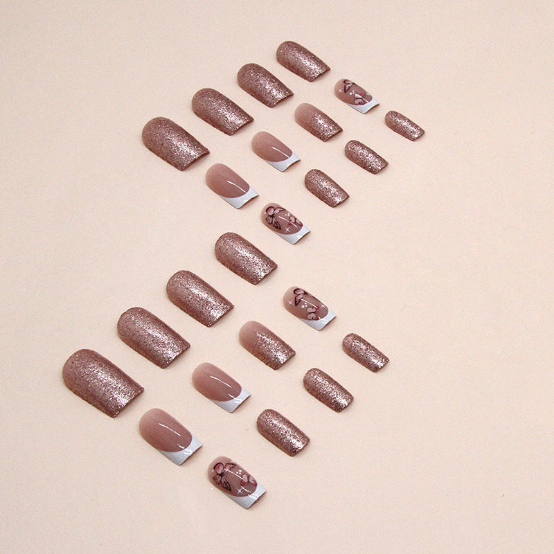 Decorative Butterfly and Glitter Nail Art Kalsten