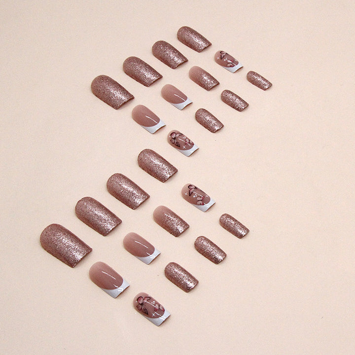 Decorative Butterfly and Glitter Nail Art Kalsten