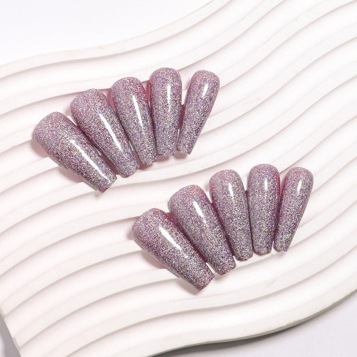 Glamorous Glittering Press-On Nail Tips Kalsten