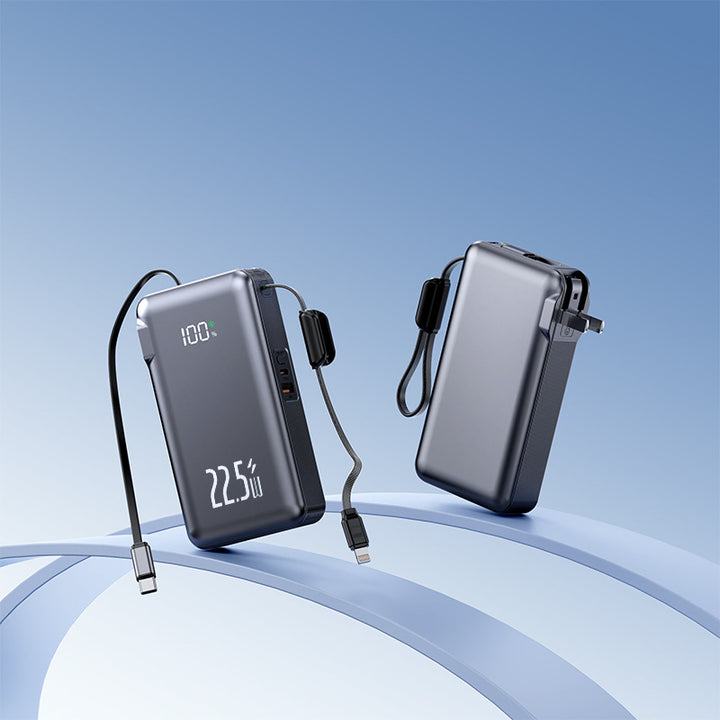 Portable power bank with integrated LCD display and fast charging function Kalsten