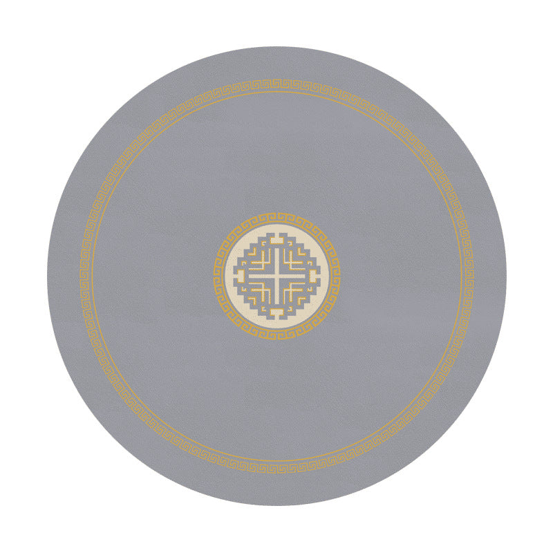 Round Elegant Office Floor Mat Kalsten