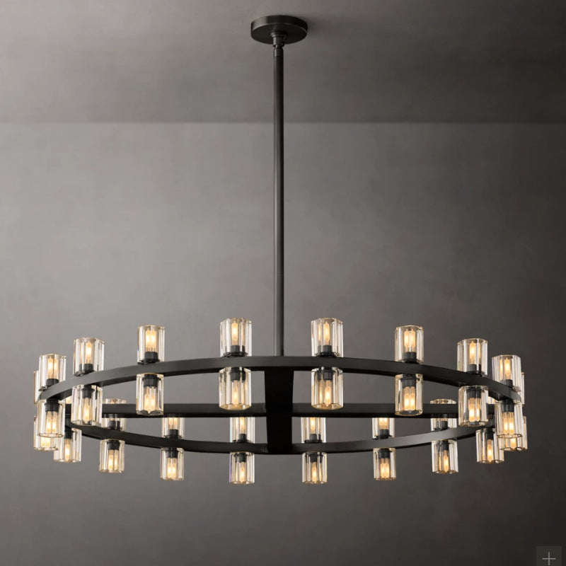 Modern Crystal Circle Chandelier