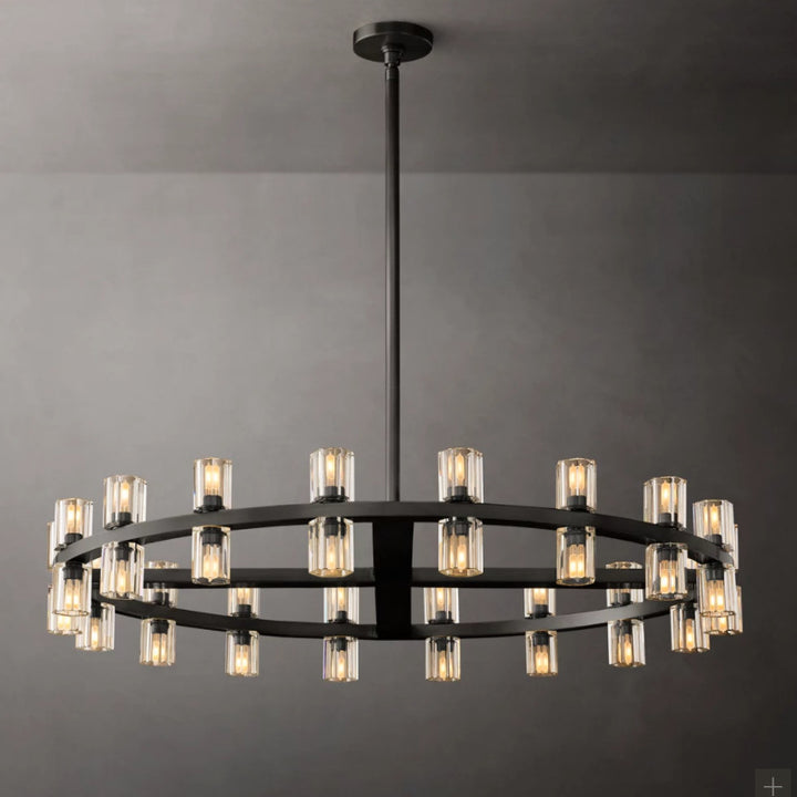 Modern Crystal Circle Chandelier