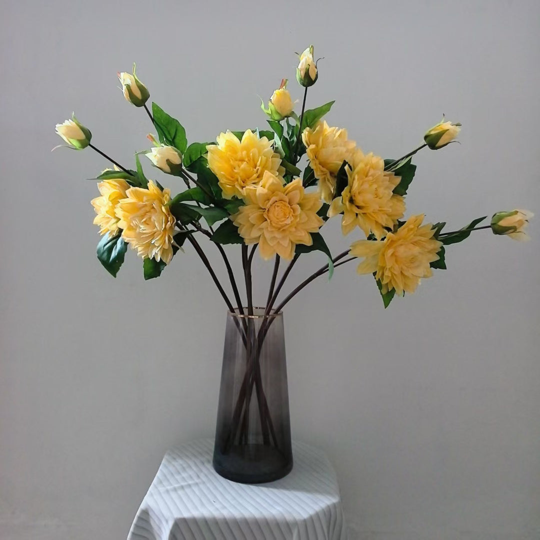 Realistic Artificial Dahlia Stem