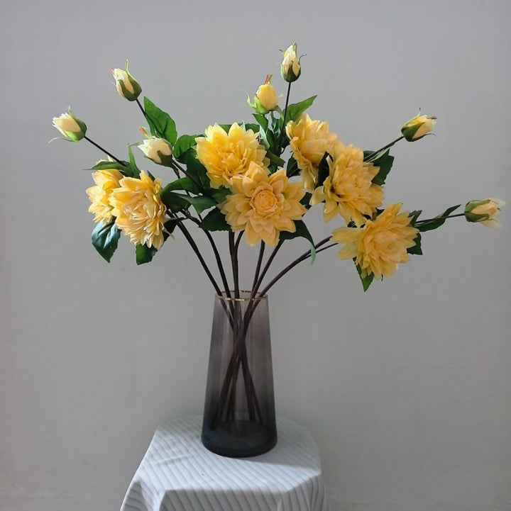 Realistic Artificial Dahlia Stem