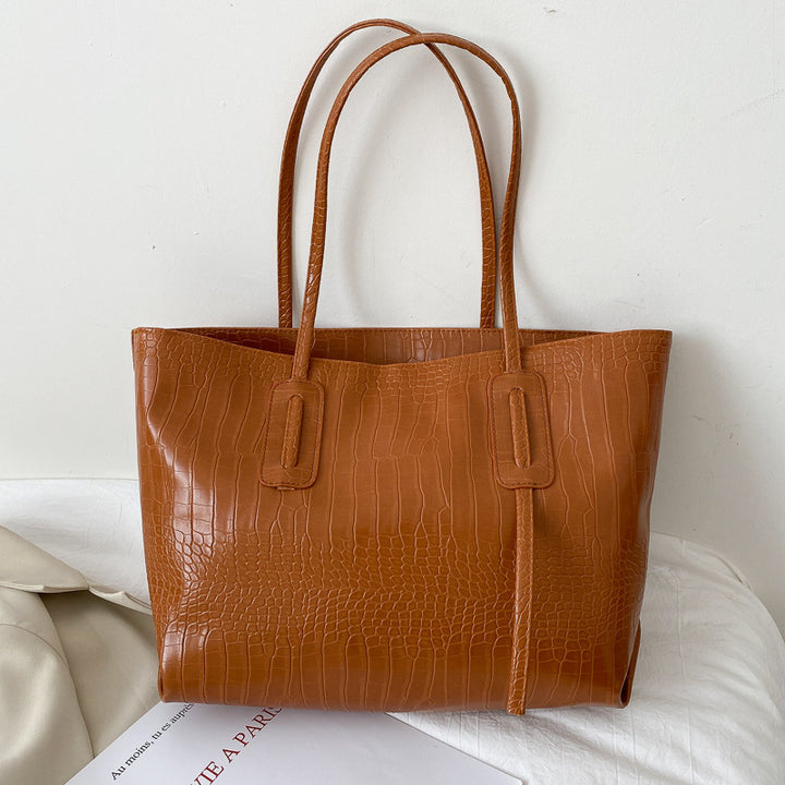 Crocodile Patterned Tote Bag