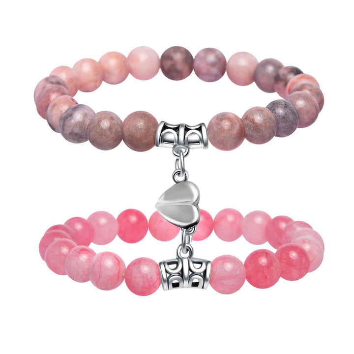 Dual Stone Heart Charm Bracelet Kalsten