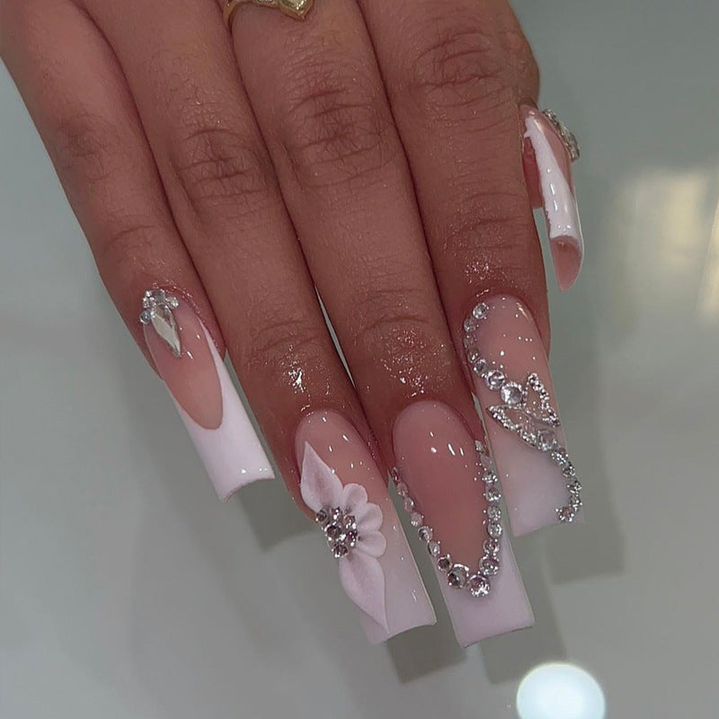 Glamorous Glittery Stiletto Press-On Nails Kalsten
