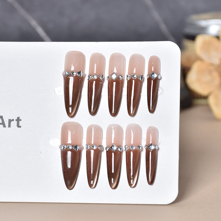 Glamorous Long Stiletto Press-On Nail Extensions Kalsten 1787316087