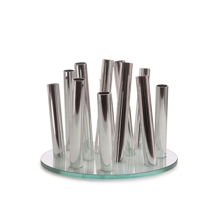 Contemporary Abstract Metal Vase