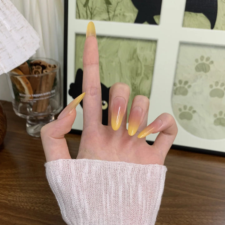 Gradient Stiletto Press-On Nails Kalsten