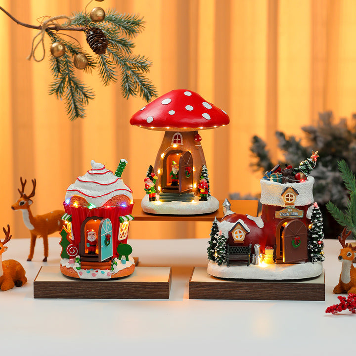 LED Illuminated Christmas Gingerbread House Decoration Kalsten